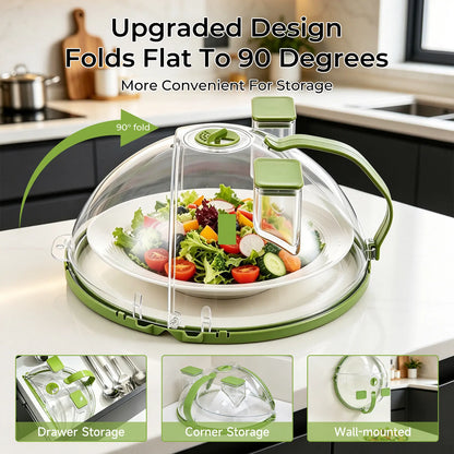 Collapsible Microwave Splatter Cover & Food Steamer Guard